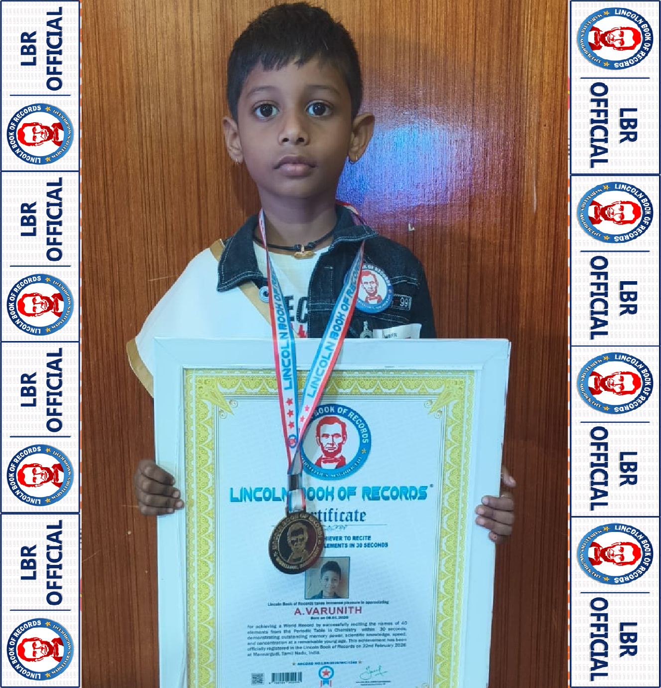 YOUNGEST ACHIEVER TO RECITE 40 PERIODIC TABLE ELEMENTS IN 30 SECONDS